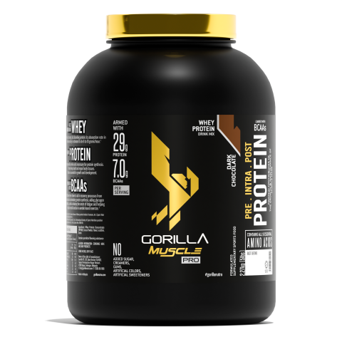 GORILLA Muscle PRO Whey Protein 1kg (2.2lbs) - 2.27kg (5lbs)